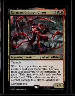 Carnage, Crimson Chaos - 125 - SPM - NM - MTG Magic the Gathering - Image 1