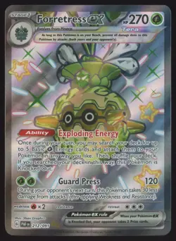 Pokemon Forretress ex 212/091 SV: Paldean Fates - Image 1