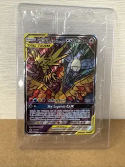 Pokemon TCG Team Tag Moltres & Zapdos & Articuno GX Hidden Fates Sm210 *Sealed* - Image 1