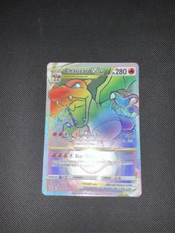 Pokemon TCG: SWSH Brilliant Stars Charizard VSTAR 174/172 Rainbow Rare NM - Image 1