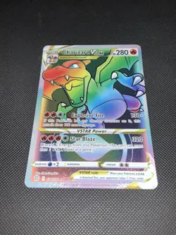 Pokemon TCG: SWSH Brilliant Stars Charizard VSTAR 174/172 Rainbow Rare NM - Image 2