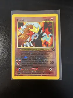 Pokemon 3 Movie Entei 34 WOTC Black Star Promo Reverse Cosmos Holo - NM/MT - Image 1