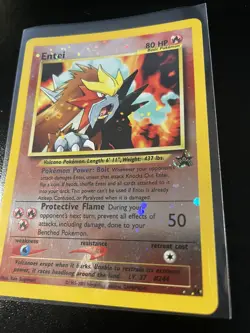 Pokemon 3 Movie Entei 34 WOTC Black Star Promo Reverse Cosmos Holo - NM/MT - Image 2