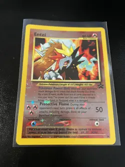 Pokemon 3 Movie Entei 34 WOTC Black Star Promo Reverse Cosmos Holo - NM/MT - Image 3