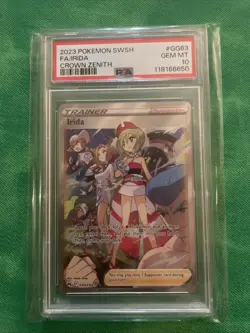 Irida FA Crown Zenith PSA 10 GG63/GG70 Gem Mint Mt Pokemon Slab Graded Full Art - Image 1