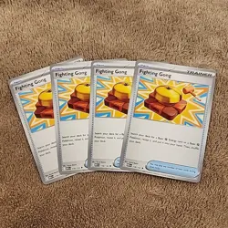4X Mega Evolution English: Fighting Gong - #116/132 NM PLAYSET - Image 1