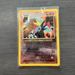 NM ENTEI 34 WOTC BLACK STAR PROMO POKEMON MOVIE HOLO - Image 1