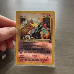 NM ENTEI 34 WOTC BLACK STAR PROMO POKEMON MOVIE HOLO - Image 2