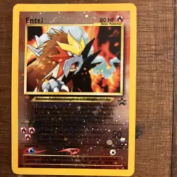 Entei 34 Black Star Promo Movie Wizards WOTC Reverse Holo Rare Pokemon - Image 1