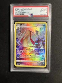 2022 Pokemon SWSH Silver Tempest Milotic Trainer Gallery Holo #TG02/TG30 PSA 10 - Image 1