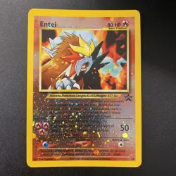 Pokemon Entei Black Star Promo 34 Reverse Holo WOTC PROMO NM - Image 1