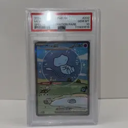 2024 POKEMON PALDEAN FATES SPECIAL ILLUSTRATION RARE 232 BUBBLE MEW EX PSA 10 - Image 1