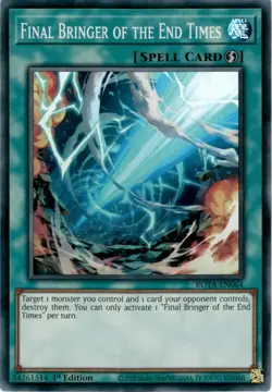 [3x PLAYSET] YuGiOh - Final Bringer of the End Times - ROTA-EN064 NM 1st Super R - Image 1