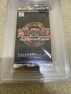 2002 Yu-Gi-Oh! Tournament Pack 1st Season TP1 FOIL Pack PSA 8 - Image 2