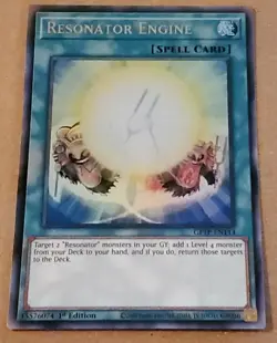 Yugioh Resonator Engine Ultra Rare Mint 1st Edition GFTP-EN114 - Image 2