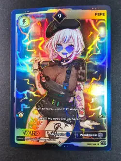 Fefe 9 Holo First (1st) Edition Awakened Worlds Card GamerSupps VCard 050/250 - Image 1