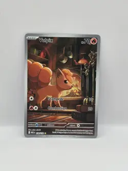 Pokemon TCG Mega Evolution Full Art Vulpix Card 138/132 - Image 1