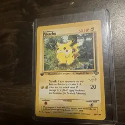 Pokemon Trading Card Pikachu Rare Gold W Under Pic. - Image 2
