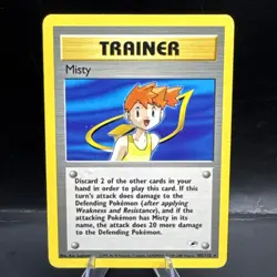 Pokemon Card - Misty - #102/132 - Gym Heroes - MP - Image 1