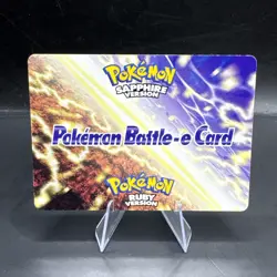 Pokemon Battle E Card Gentleman Nils Sapphire & Ruby Version - ID 129-B001 - Image 1