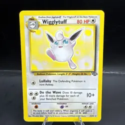Pokemon Card Wigglytuff 32/64 Non Holo Rare WOTC Jungle Set LP - Image 1