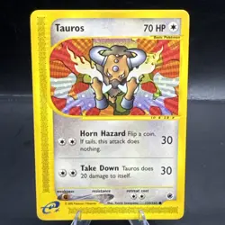 Tauros 133/165 Common Non Holo Pokemon Card LP 2002 Lightly Played - Image 1