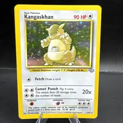 Pokemon TCG English Card Jungle Set WOTC Kangaskhan 5/64 Holo Rare MP - Image 1