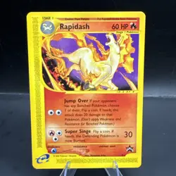 Pokemon Rapidash 51/53 WOTC Black Star Promo E Series Pokemon Card VLP Rare Vtg - Image 1