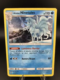 Pokemon Alolan Vulpix and Nine Tails Reverse Holo Card Set of 2 27/147 & 28/147 - Image 5