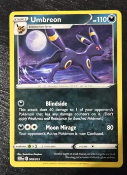 Umbreon - New 2025 McDonalds Happy Meal Pokemon Dragon Discovery Card 009/015 - Image 1