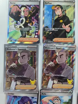 Pokemon Full Art Trainer Card Lot 12 Ultra Rare - Professor’s - NM / mint - Image 2