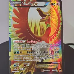 Ho-Oh EX 121/122 Full Art BreakPoint Pokemon Card Legendary Bird of Myth and ... - Image 1