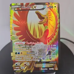 Ho-Oh EX 121/122 Full Art BreakPoint Pokemon Card Legendary Bird of Myth and ... - Image 2