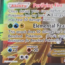 Ho-Oh EX 121/122 Full Art BreakPoint Pokemon Card Legendary Bird of Myth and ... - Image 5
