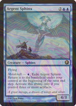Foil Argent Sphinx - Scars of Mirrodin | MTG Card - Image 1