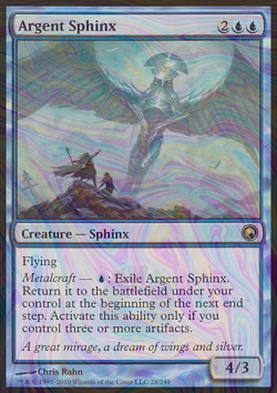 Foil Argent Sphinx - Scars of Mirrodin | MTG Card - Image 3