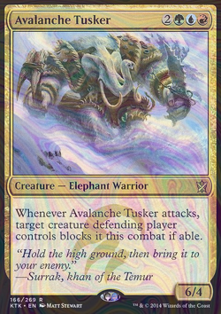 Foil Avalanche Tusker - Khans of Tarkir | MTG Card - Image 3