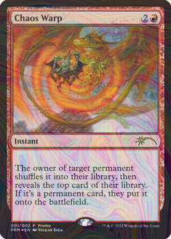 Foil Chaos Warp - Wizards Play Network 2024 | MTG Card - Image 1