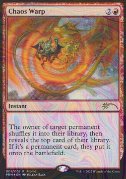 Foil Chaos Warp - Wizards Play Network 2024 | MTG Card - Image 3