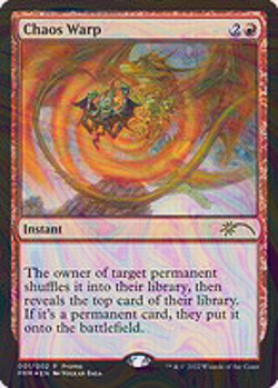 Foil Chaos Warp - Wizards Play Network 2024 | MTG Card - Image 4