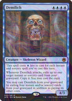 Foil Demilich - Adventures in the Forgotten Realms | MTG Card - Image 1