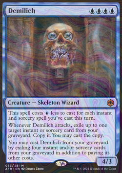 Foil Demilich - Adventures in the Forgotten Realms | MTG Card - Image 3