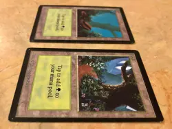 Lot of 2 MTG Beta Forest - Lightly Played Magic the Gathering Beta edition cards - Image 2
