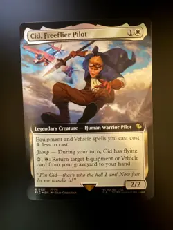 MTG Final Fantasy English Cid, Freeflier Pilot Extended Art 0131 Foil - Image 1