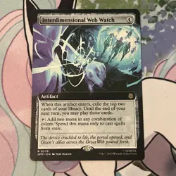 x1 Interdimensional Web Watch - Extended Art R MTG Marvel's Spider-Man M/NM, Eng - Image 1