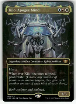 KILO, APOGEE MIND BORDERLESS FOIL #3 (MYTHIC) MTG COMMANDER: EDGE OF ETERNITIES - Image 1