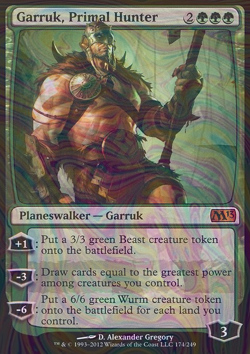 Foil Garruk, Primal Hunter - Magic 2013 | MTG Card - Image 3