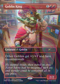 Foil Goblin King - Wizards Play Network 2024 | MTG Card - Image 1
