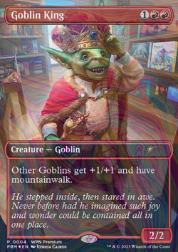 Foil Goblin King - Wizards Play Network 2024 | MTG Card - Image 3