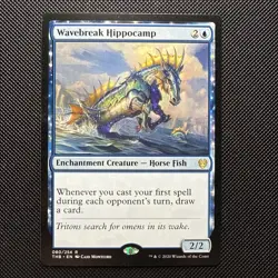 Wavebreak Hippocamp Theros Beyond Death Regular Rare NM MTG - Image 1